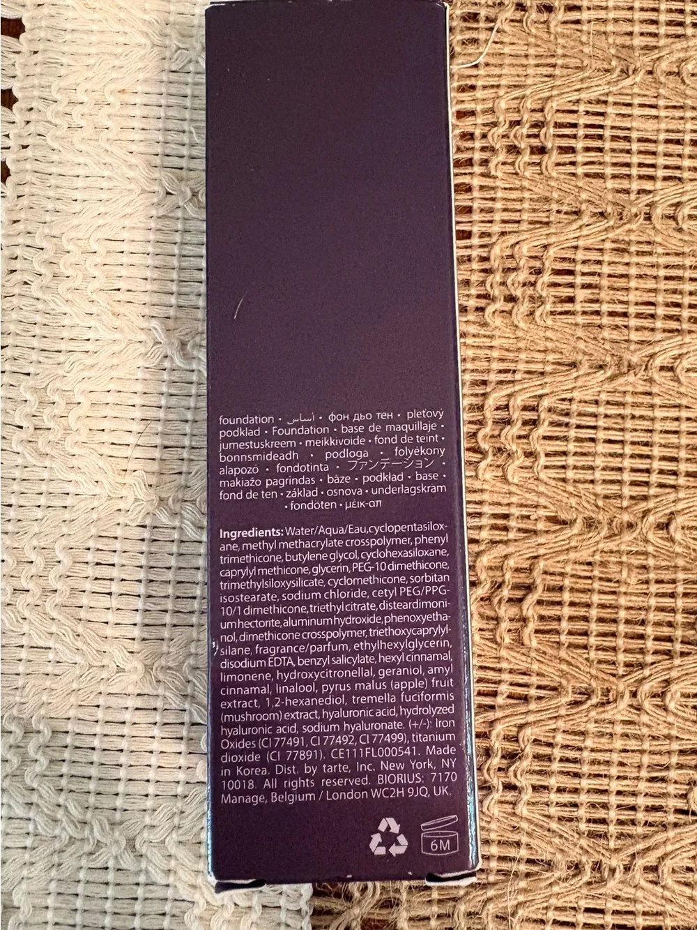 tarte Face Tape Foundation - SHADE 35B medium beige NEW